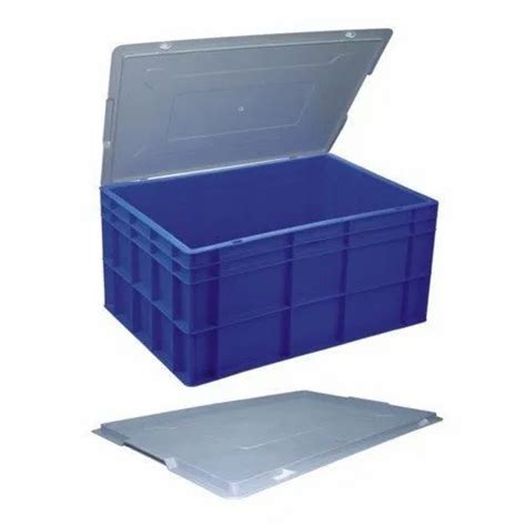 Plastic Crates Folding Stackable Turnover Box With Lid Plastic Moving