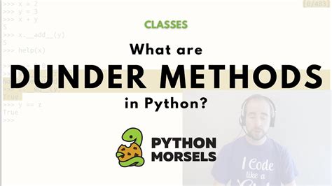 What Are Dunder Methods In Python Youtube