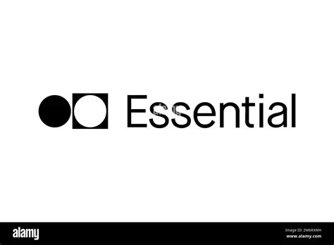 Essential Products, Logo, White background Stock Photo - Alamy