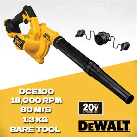 DEWALT DCE100 Compact Jobsite Blower Cordless Air Blower Li Ion Dust