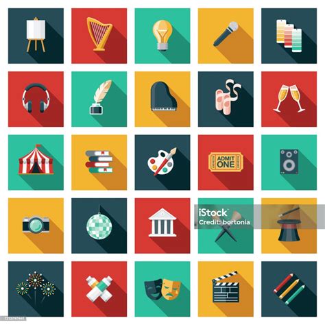 Arts And Culture Icon Set Stock Illustration Download Image Now