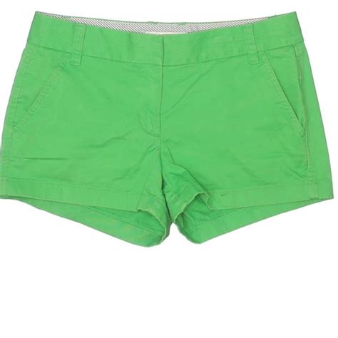 J Crew Shorts Green J Crew Chino Shorts Size 6 Poshmark