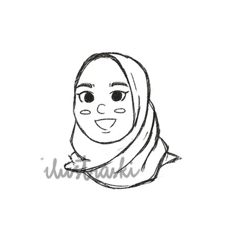 Jual Soft File Jasa Ilustrasi Digital Custom Line Art Sketsa