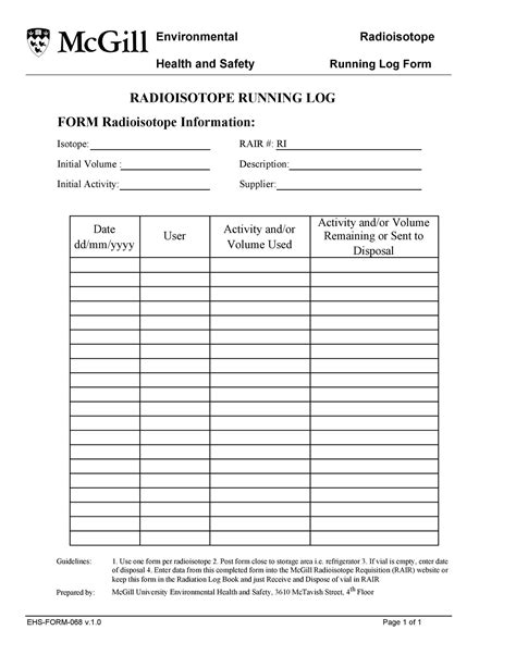 49 Handy Running Log Templates Walking Charts Templatelab