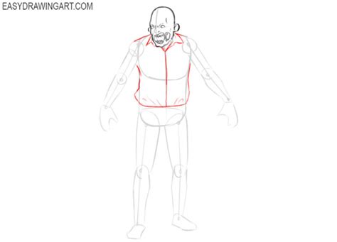 How to Draw a Zombie - Easy Drawing Art