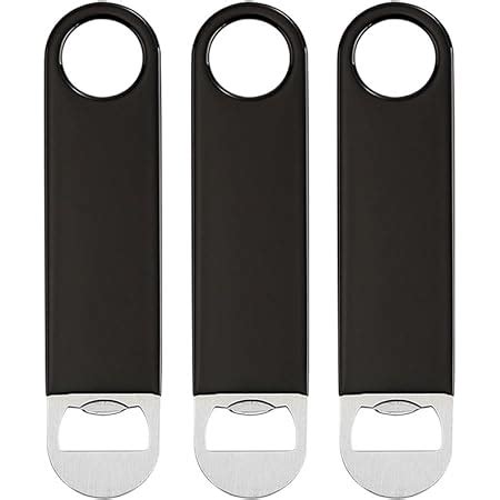 Amazon 3 Pack Heavy Duty Stainless Steel Flat Bottle Opener Solid