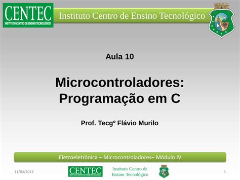 Pdf Microcontroladores Programa O Em C Conversor A D Adc X Pwm