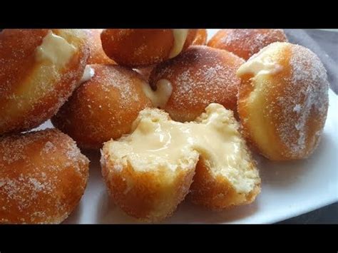 Une D Licieuse Recette De Beignets Fourr S La Cr Me Youtube