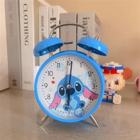 Reloj Despertador Con Doble Campana Y Dibujos Animados De Stitch Reloj