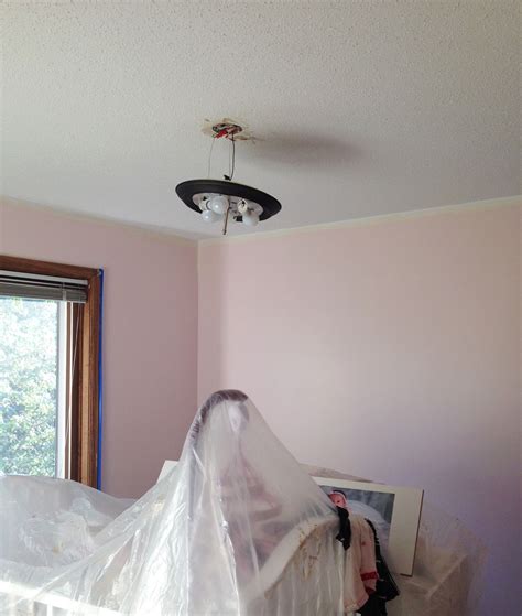 Painting Popcorn Ceilings Refashionably Late Brown Walls Yellow