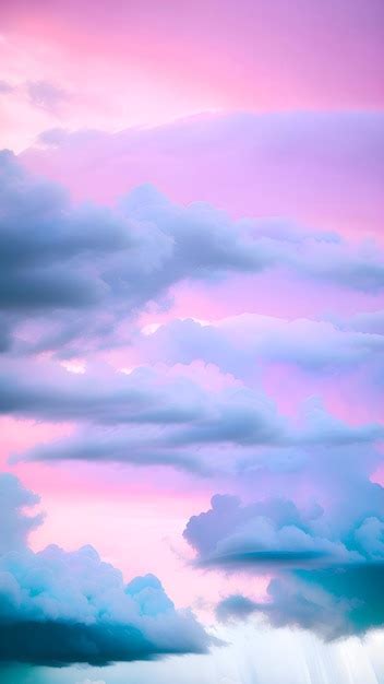 Premium AI Image The Sky Is Pink And Purple Illustration