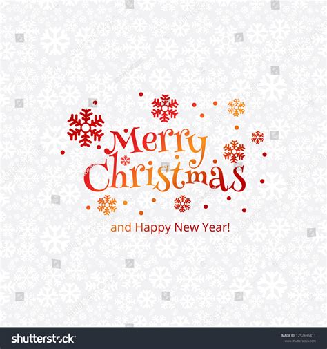 Beautiful Merry Christmas Snowflake Card Background Stock Vector