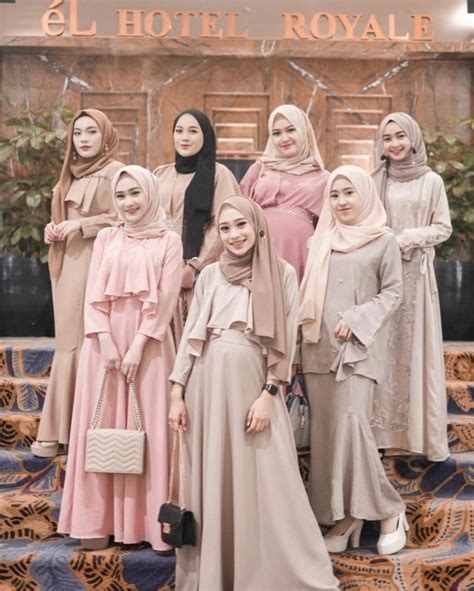 Model Baju Dress Brokat Hijab