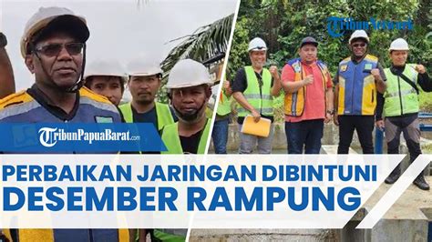 Yohanis Momot Cek Proyek Perbaikan Jaringan Irigasi Bintuni Target