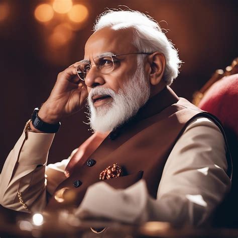 Premium Photo A Perfect Portrait Pm Narendra Modi