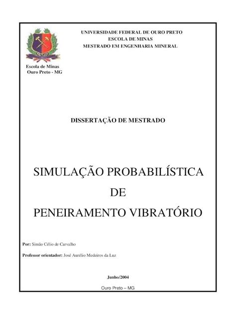 PDF Proposta de Dissertação de Mestrado repositorio ufop brÃO