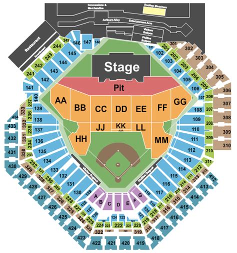 Citizens Bank Park Seating Chart + Rows, Seats and Club Seats