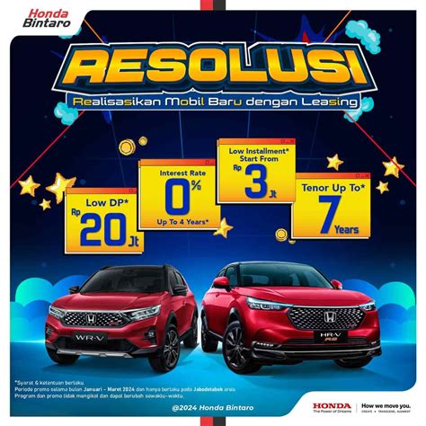 Program RESOLUSI Mobil Honda April 2024 Honda Bintaro