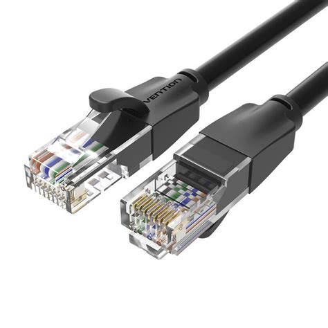 C Ble R Seau Rj45 Utp Vention Ibebj Cat 6 5m Noir Leroy Merlin