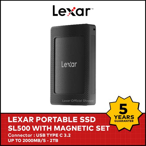 Jual Lexar Ssd Portable Sl With Magnetic Set Usb Type C Up To