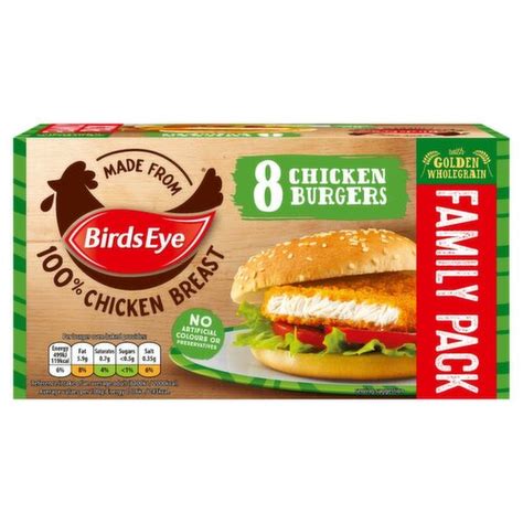 Birds Eye Chicken Burgers 8 Pack 400 G Storefront En