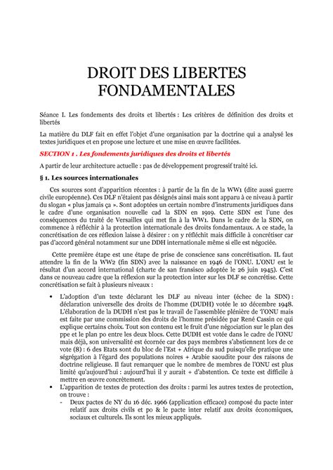 Droit Des Libertes Fondamentales Droit Des Libertes Fondamentales