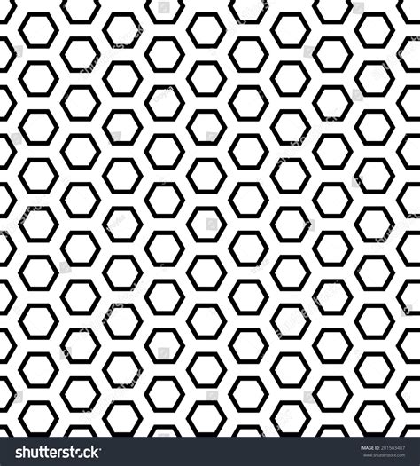 Seamless Hexagons Texture Honeycomb Pattern Vector Stock Vector