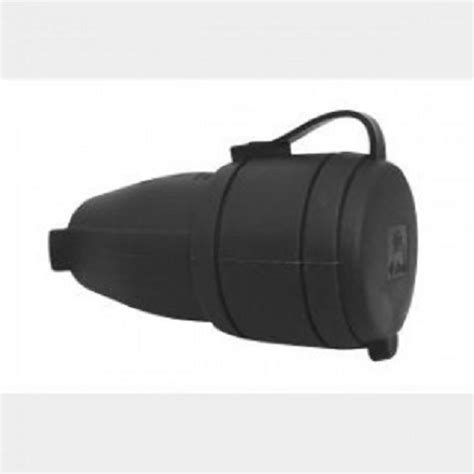 Подвижен контакт куплунг гумиран 220V 16A черен - Щепсели, куплунги и ...