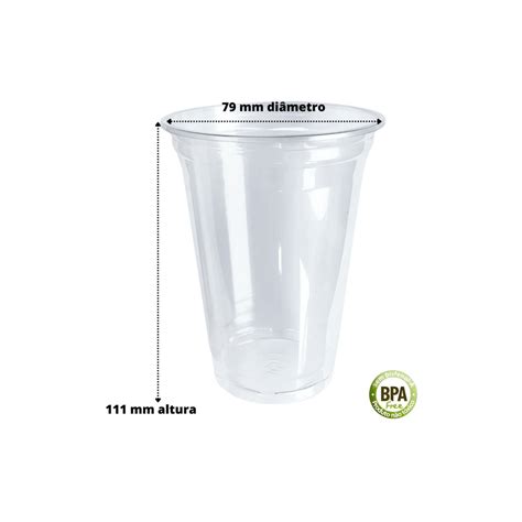 Copo Descartável 550ml Chopp Refri Pp Liso Transparente 50un SHEIN Brasil