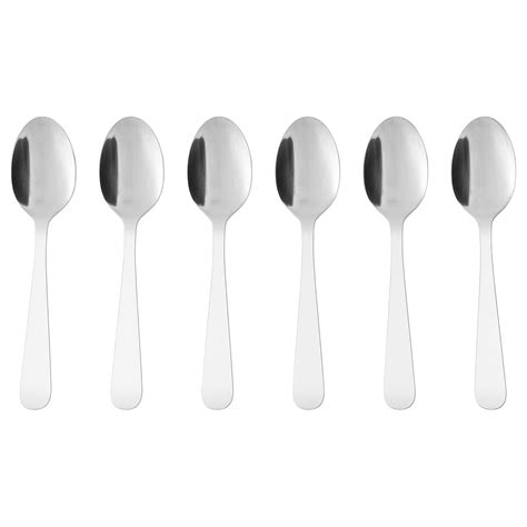 DRAGON dessert spoon, stainless steel, 6" - IKEA