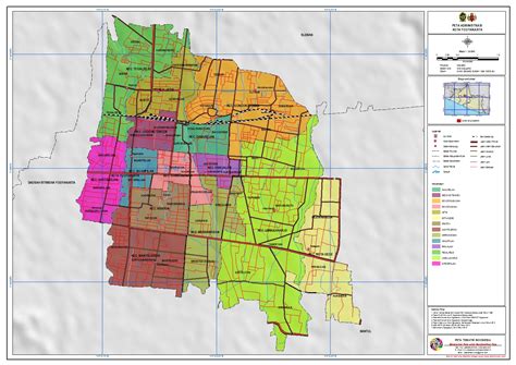 Peta Administratif Kota Yogyakarta