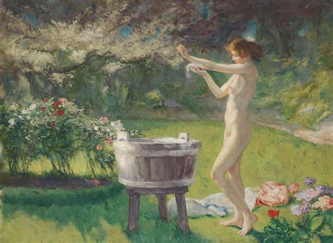 Naturism In Art On Twitter Charles Hermans Bath In The Garden Https