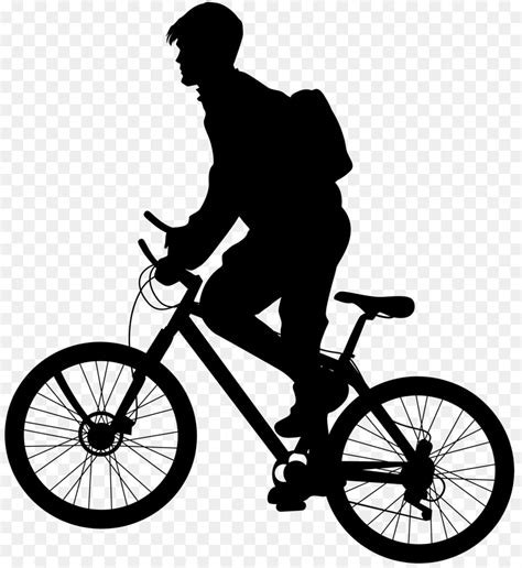 Bicycle Cycling Silhouette Mountain Bike Bicycle Png Download 7366