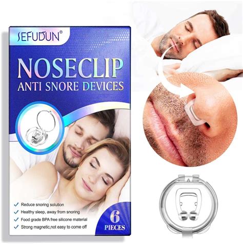 Anti Snoring Nose Clip Silicone Reusable Magnetic Better Silent