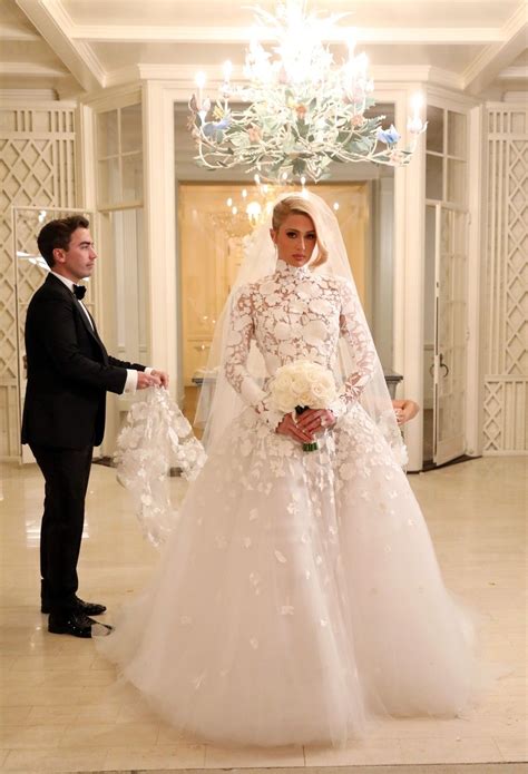 See Paris Hiltons Stunning Wedding Dress — And Three Reception Looks