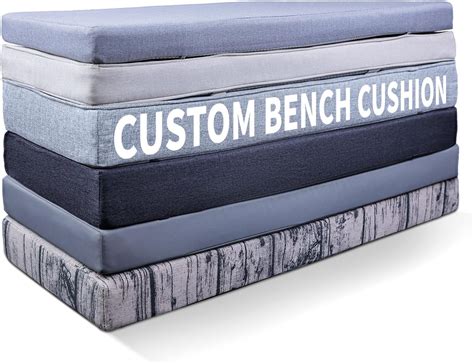 Amazon.com: RCDPK Custom Outdoor Bench Cushion,Waterproof Bench ...