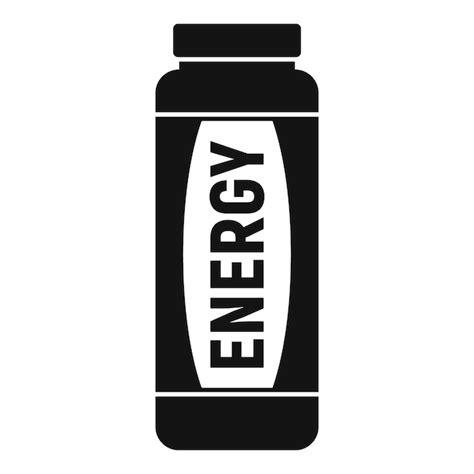 Koffein Energy Drink Symbol Einfache Illustration Des Koffein Energy