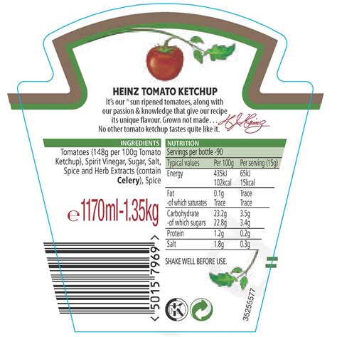 Printable Heinz Ketchup Label Png Image Transparent Png, 53% OFF