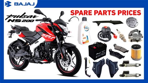 Bajaj Pulsar NS 200 Spare Parts Price List Spare Parts For Bike