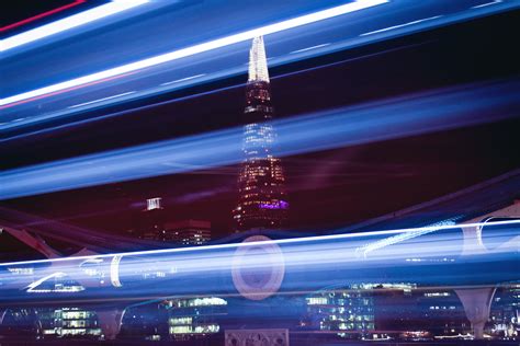 Time-lapse Photography Of Roller Coaster During Night Time · Free Stock Photo