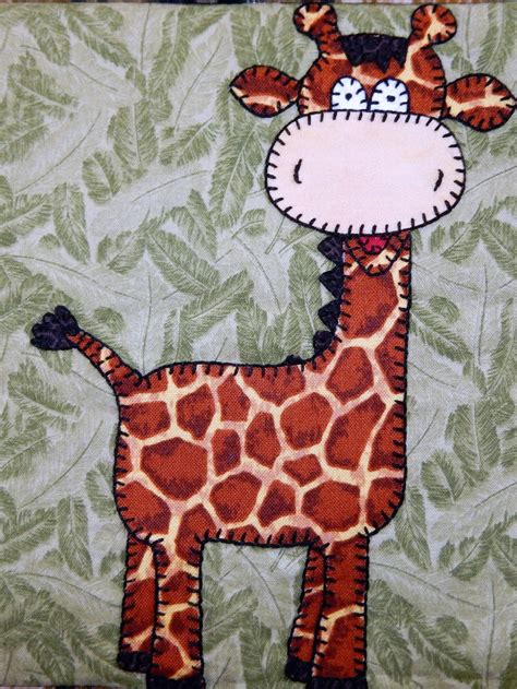 Giraffe PDF applique pattern baby quilt pattern kid's