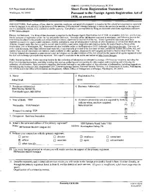 Fillable Online Short Form Registration Statement Pursuant To The