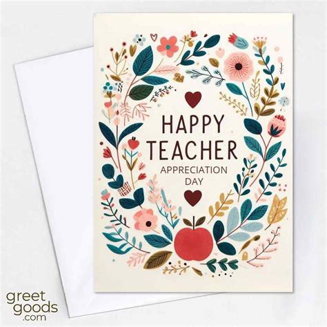 Teacher Appreciation Day Card | Greet Goods