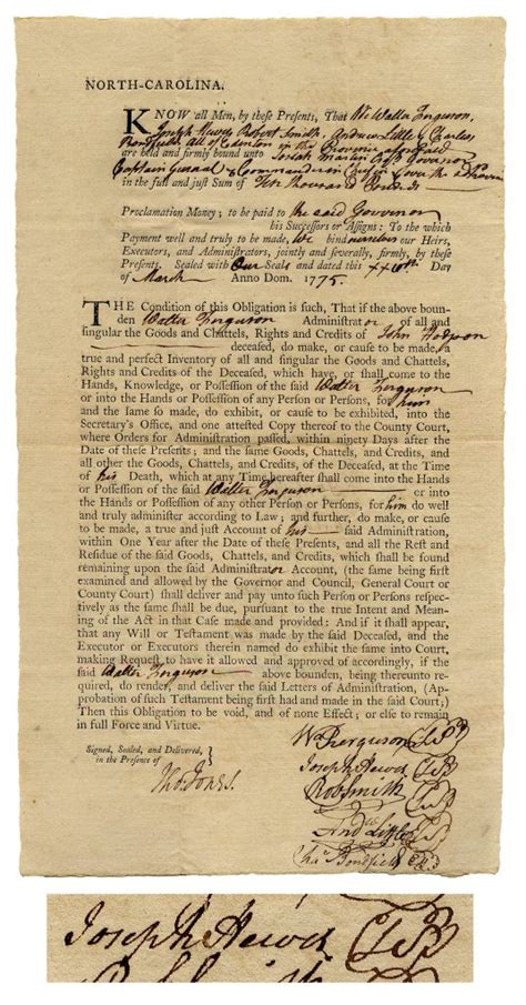 Auction Or Sell Declaration Of Independence Signer John Penn Autograph