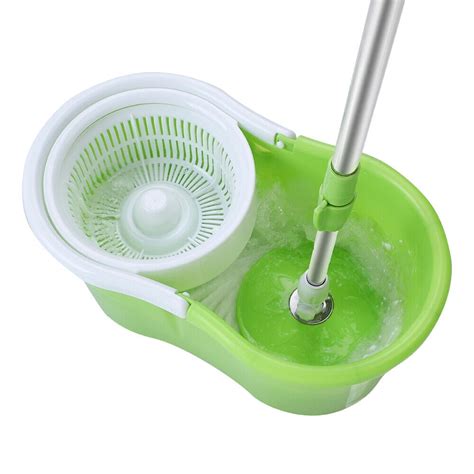 Spin Mop And Bucket Floor Cleaning System 2 Extra Mop Headsfloor Mop