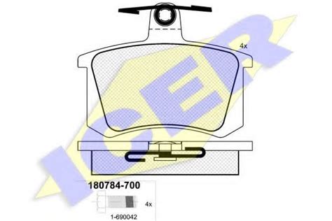 Колодки тормозные ICER 180784-700 - купить по низким ценам в интернет ...