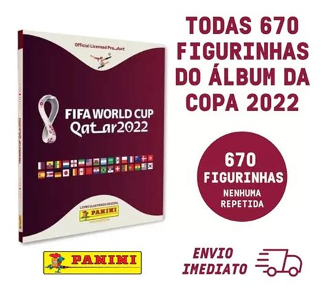 Lote Completo Todas Figurinhas Da Copa 2022 C 670 Figurinha Frete grátis