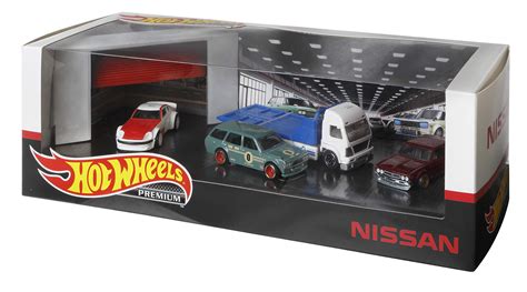 Unboxing Hot Wheels Premium 2021 Nissan Diorama Set Atelier Yuwaciaojp