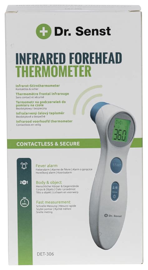 Test DR SENST THERMOMÈTRE FRONTAL INFRAROUGE DET 306 Testachats santé