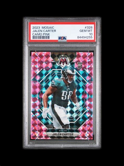 Jalen Carter 2023 Mosaic 328 Pink Camo Price Guide Sports Card Investor